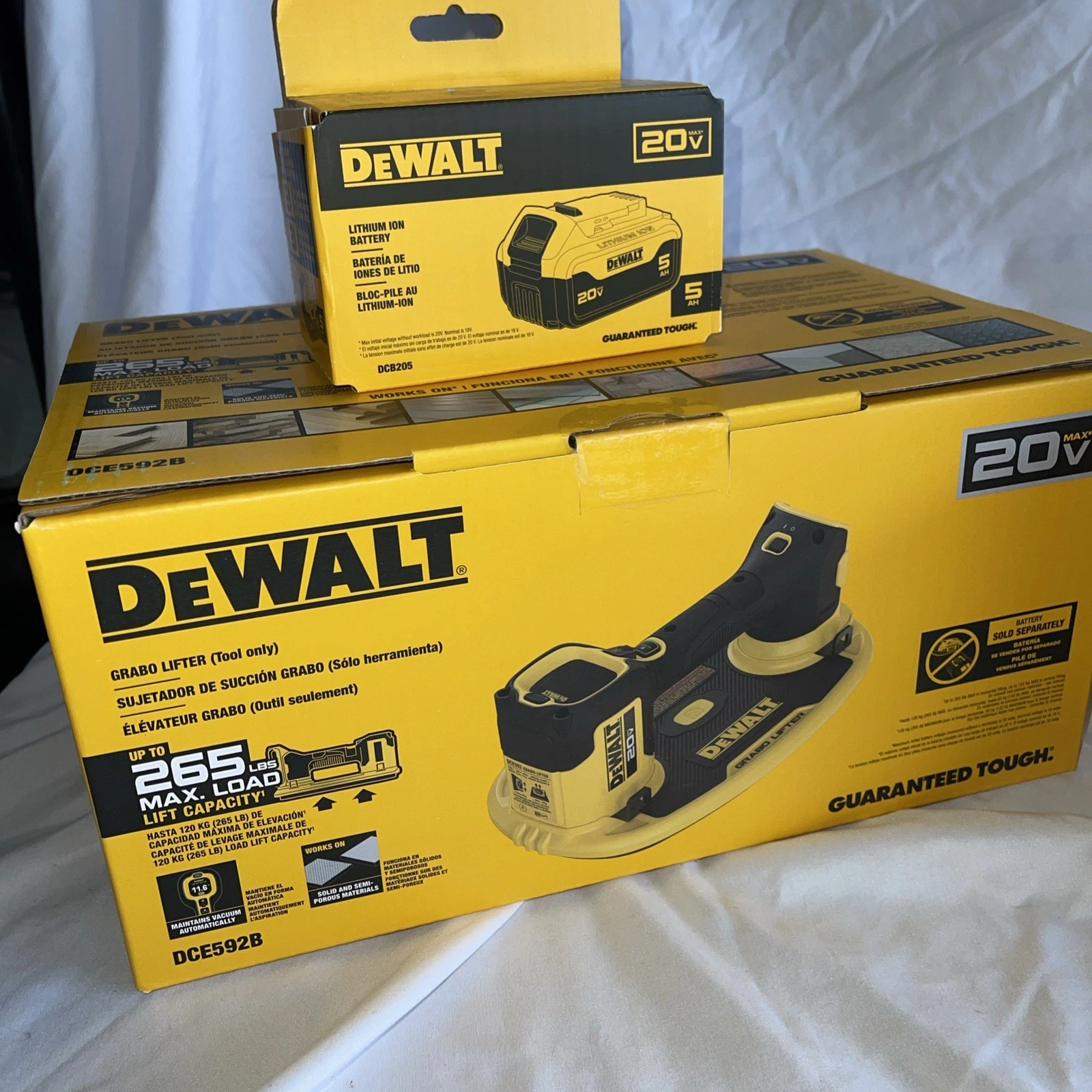 DeWALT 20v Max GRABO Lifter (DCE592B) w/ 5Ah Battery