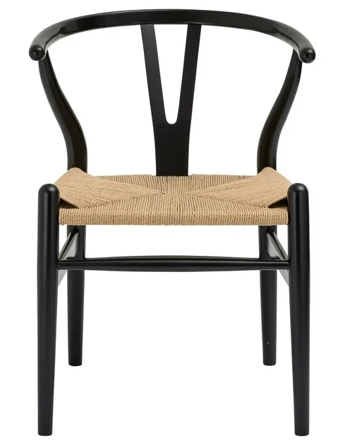 NEW Set of 2 Poly and Bark Weave Chairs - Solid Wood - photo 2