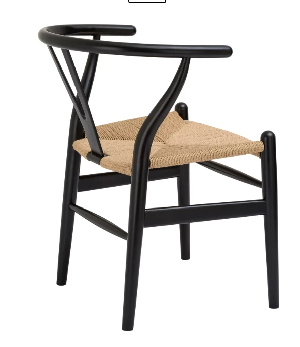 NEW Set of 2 Poly and Bark Weave Chairs - Solid Wood - photo 3