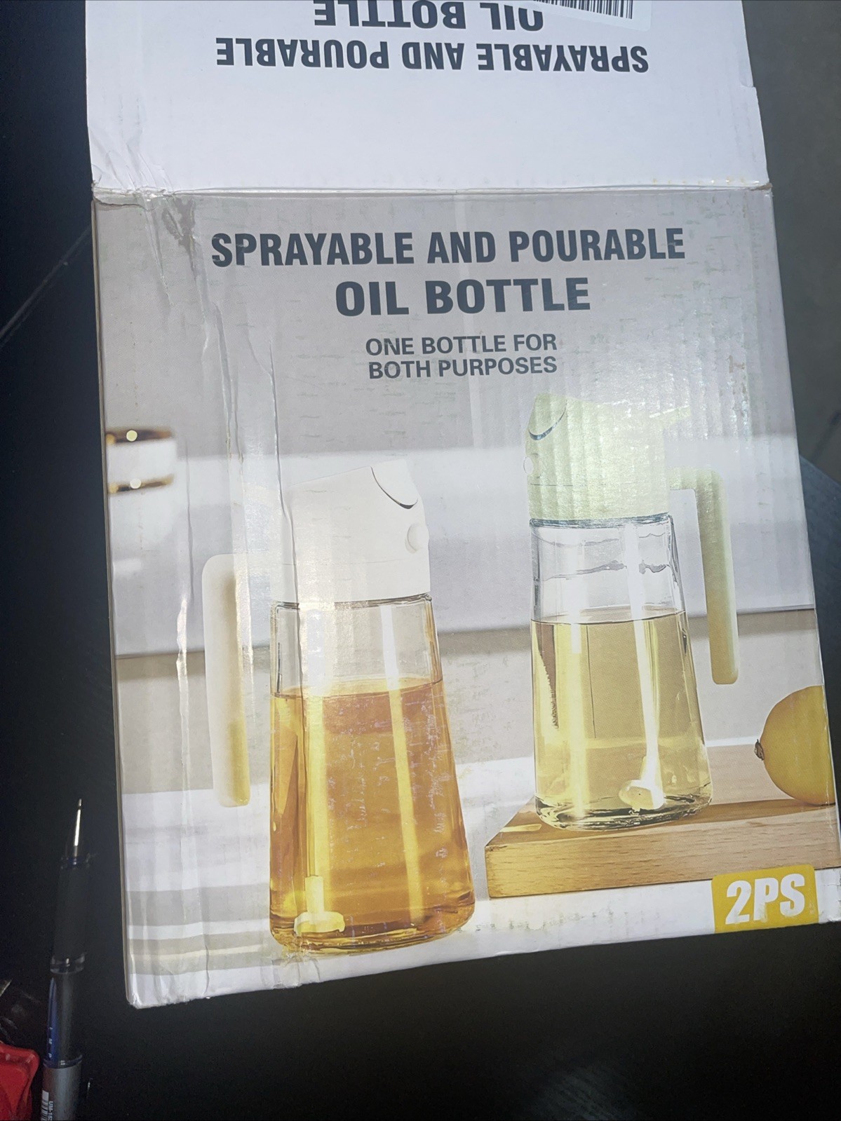 Set of 2 Oil Sprayers for Cooking - 2-in-1 Dispenser
