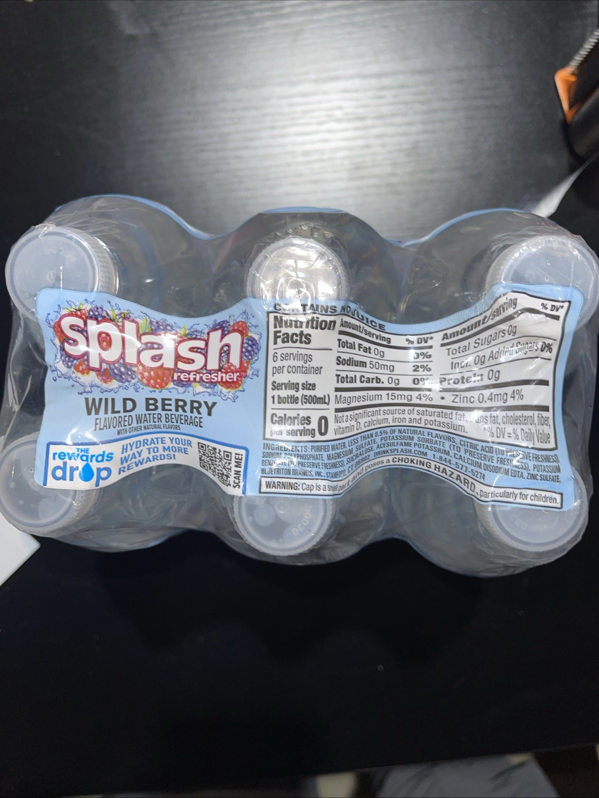 Splash Refresher Flavored Water Bottles - Wild Berry (6-Pack) - photo 3