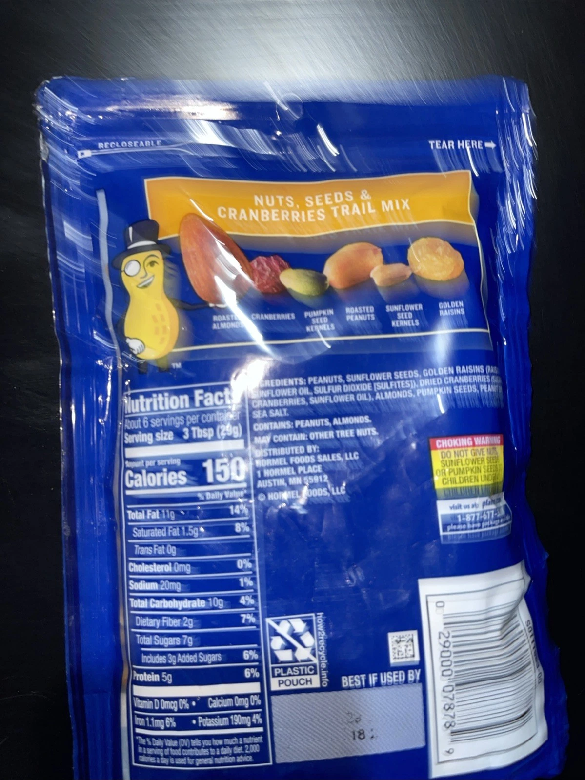 Planters Nuts, Seeds & Cranberries Trail Mix (6 oz Pouch) - photo 2