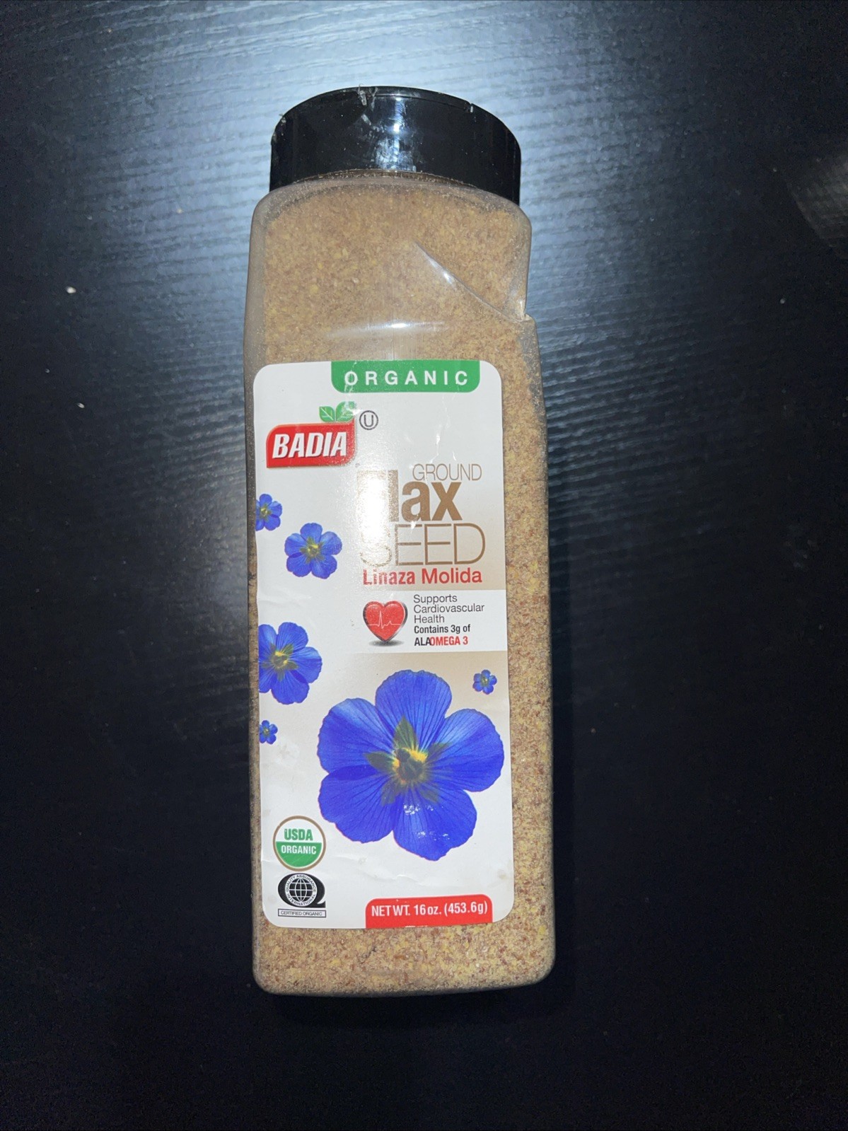 Organic Flax Seed 16 oz - Superfood for Baking & Smoothies