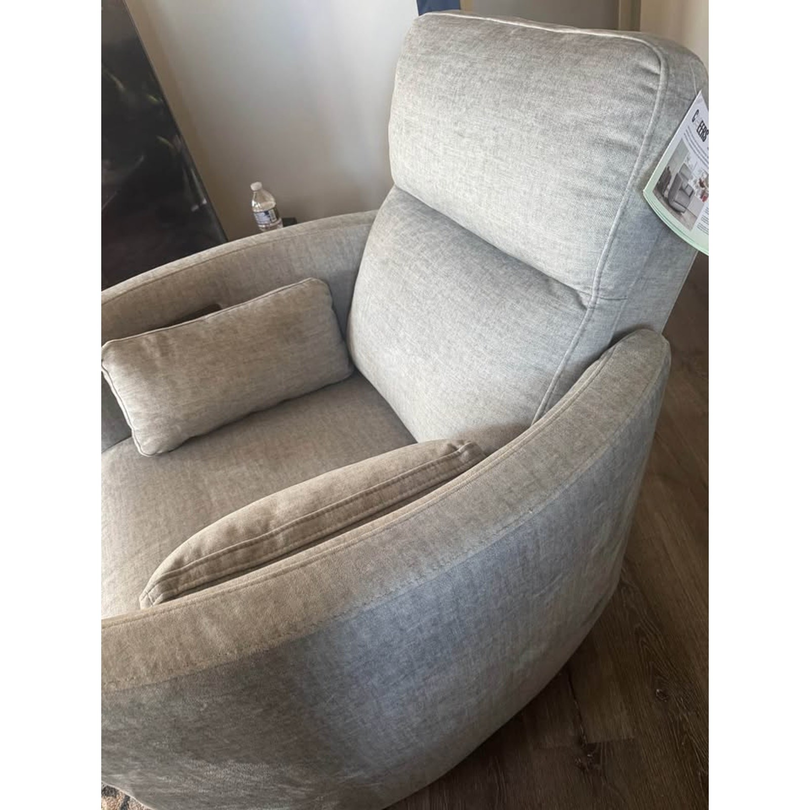 Set of 2 Darcy Fabric Power Swivel Glider Recliners - photo 5