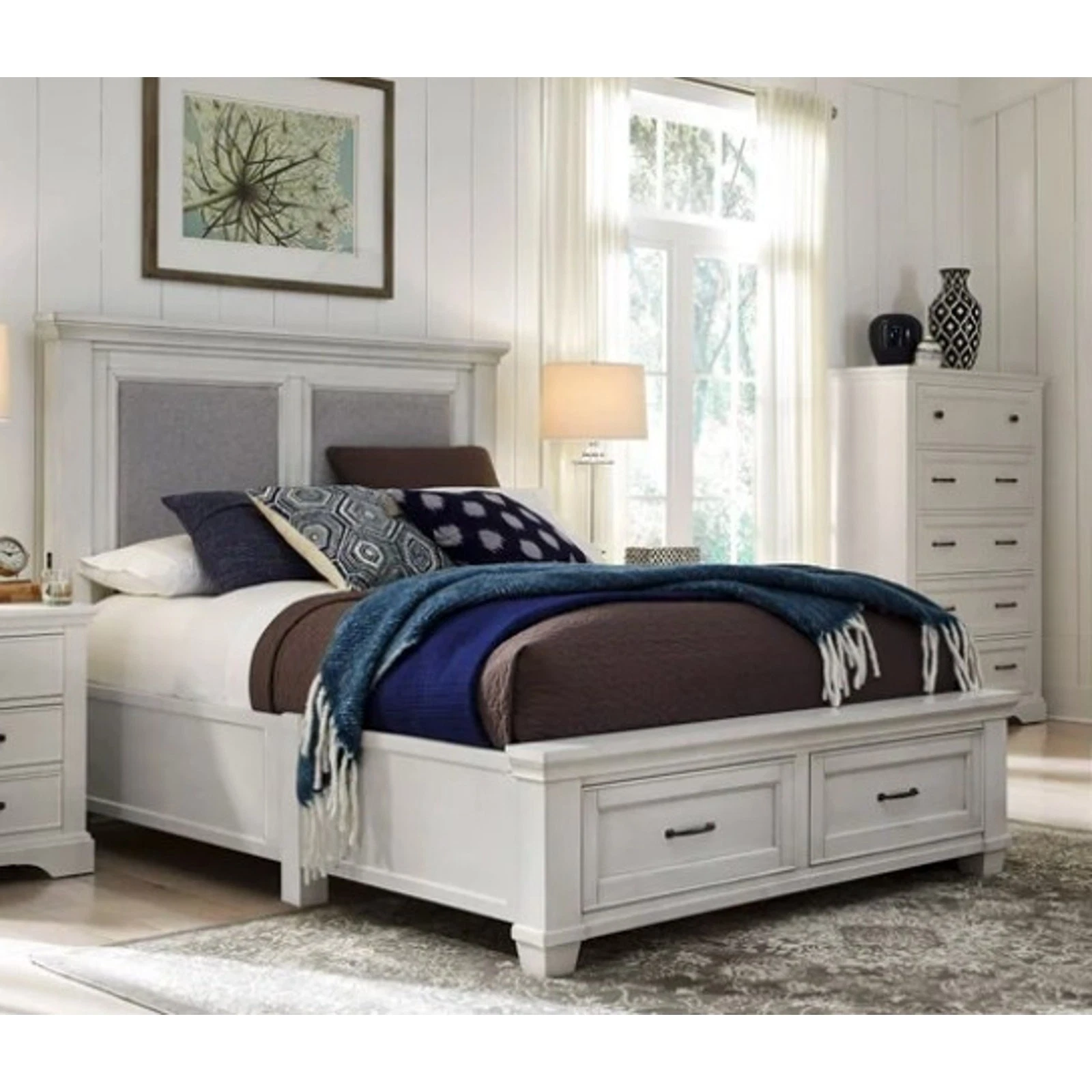 New King size Bed Pierce California Storage Bed