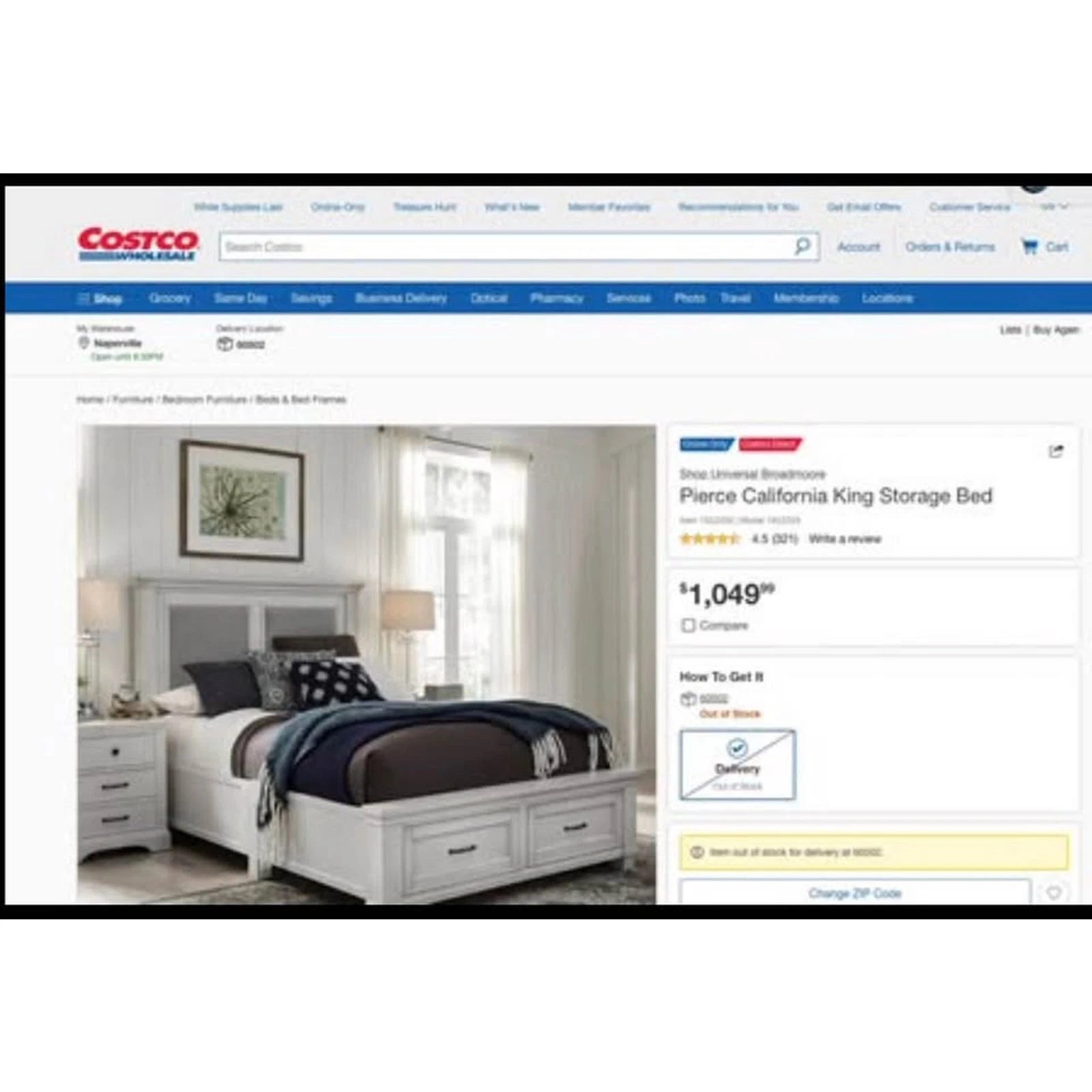 New King size Bed Pierce California Storage Bed - photo 3