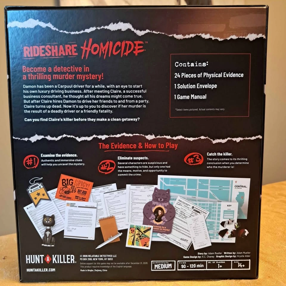 Hunt a Killer: Rideshare Homicide Murder Mystery Game - photo 2