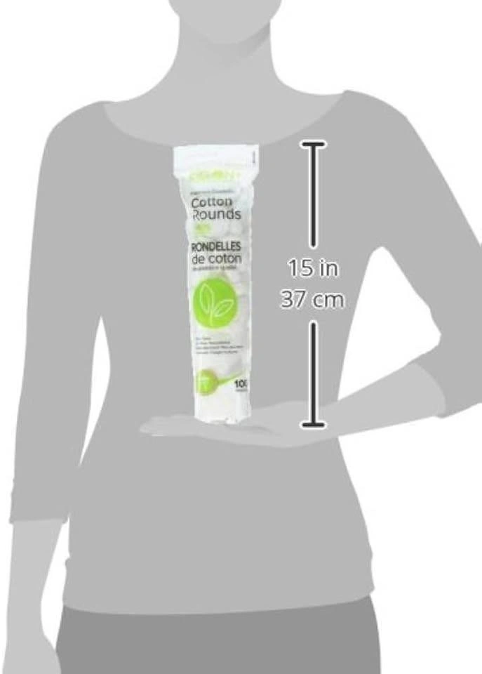 DELON LABORATORIES Premium Cotton Cosmetic Pads/Rounds, White, 1 - photo 4
