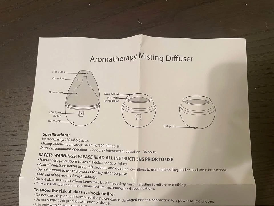 Diffuser, Like New - photo 2