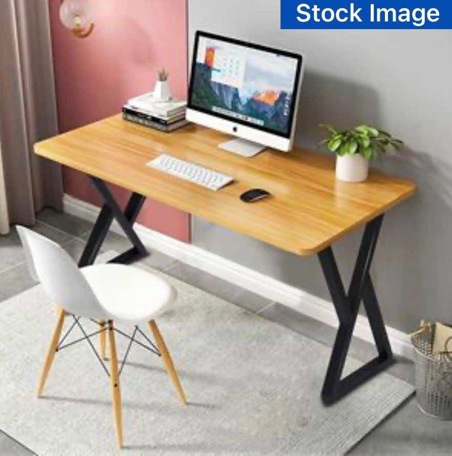 2 Metal Desk Dining Table Legs - Black - photo 5