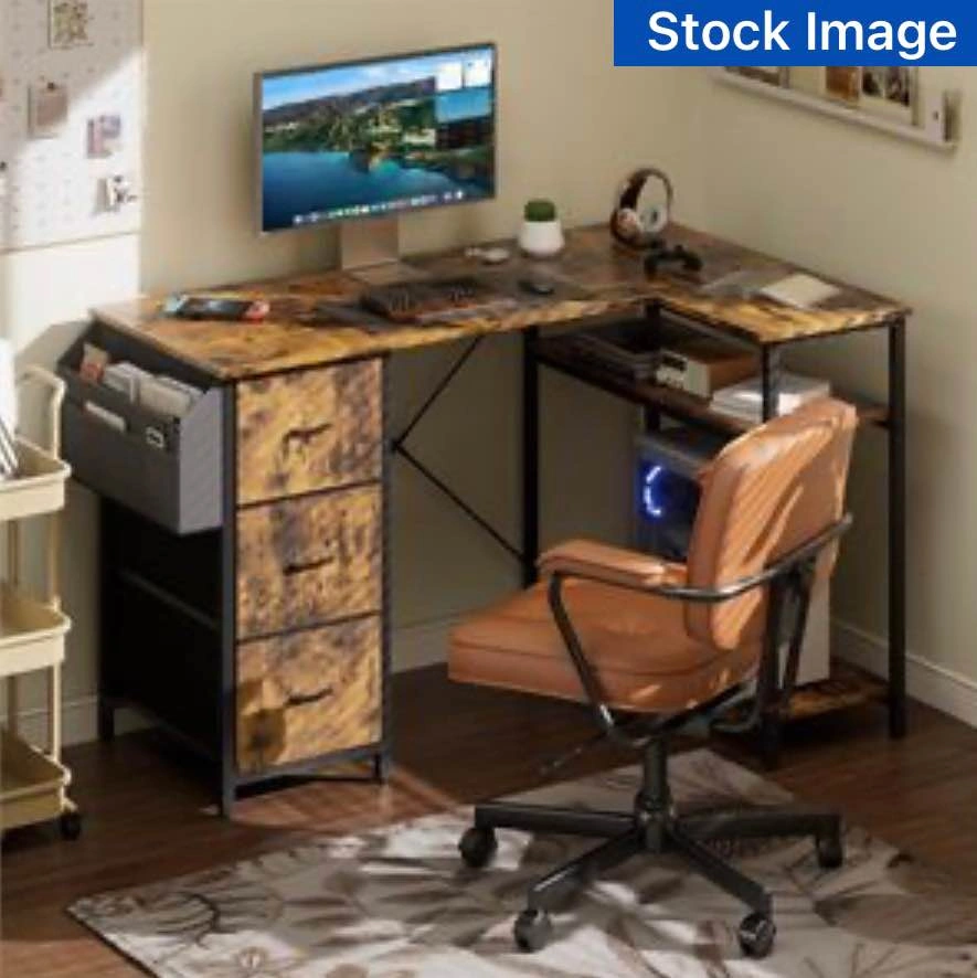 L-Shaped desk with storage - photo 2