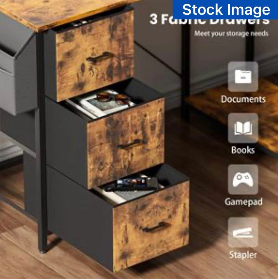 L-Shaped desk with storage - photo 4