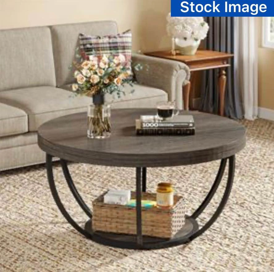 2 Tier Round Coffee Table - photo 2