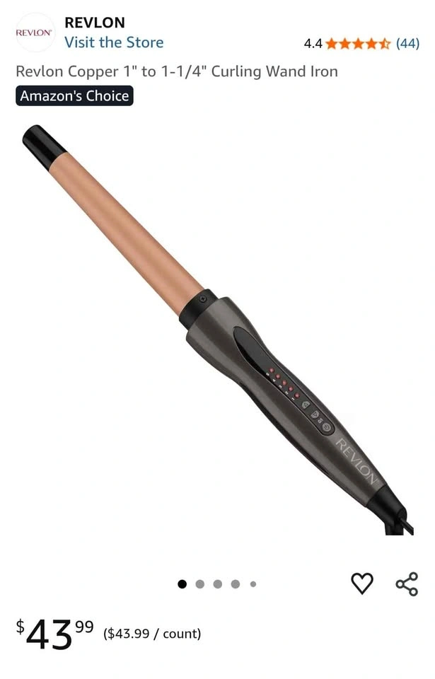 Revlon Copper 1" to 1-1/4" Curling Wand Iron - photo 4