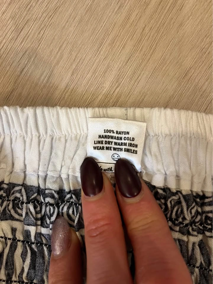 HAREM Black & White Elephant Print Parachute Pants - photo 4