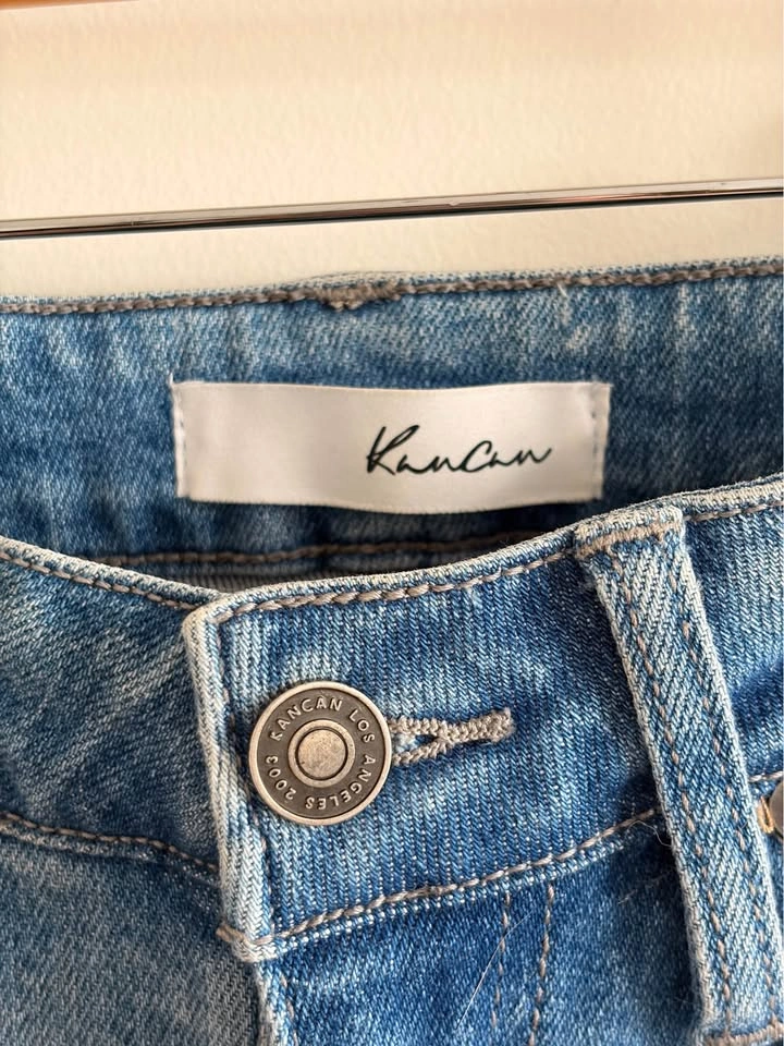 KanCan Light Blue Distressed Cropped Jeans - photo 2