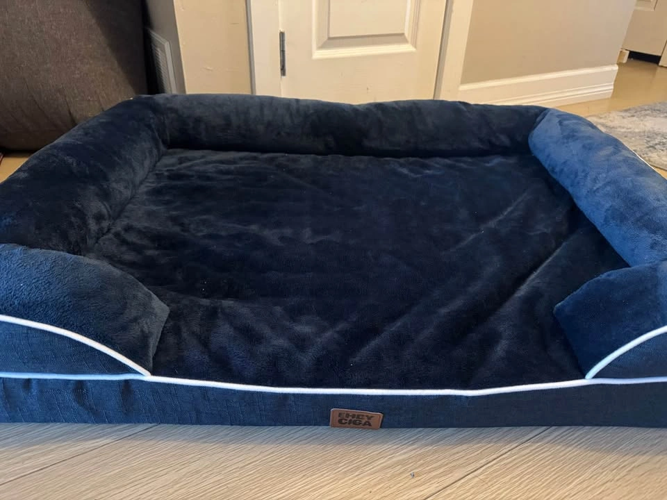 Memory Foam Orthopedic Large Dog Bed with Sides - photo 4