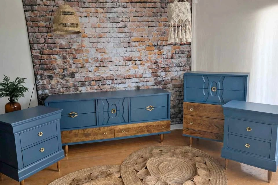 Vintage Mid-Century Bedroom Set - Fully Refurbished