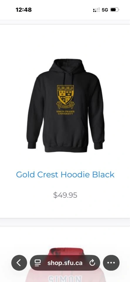 Hoodie SFU Golden Crest (New) - photo 2