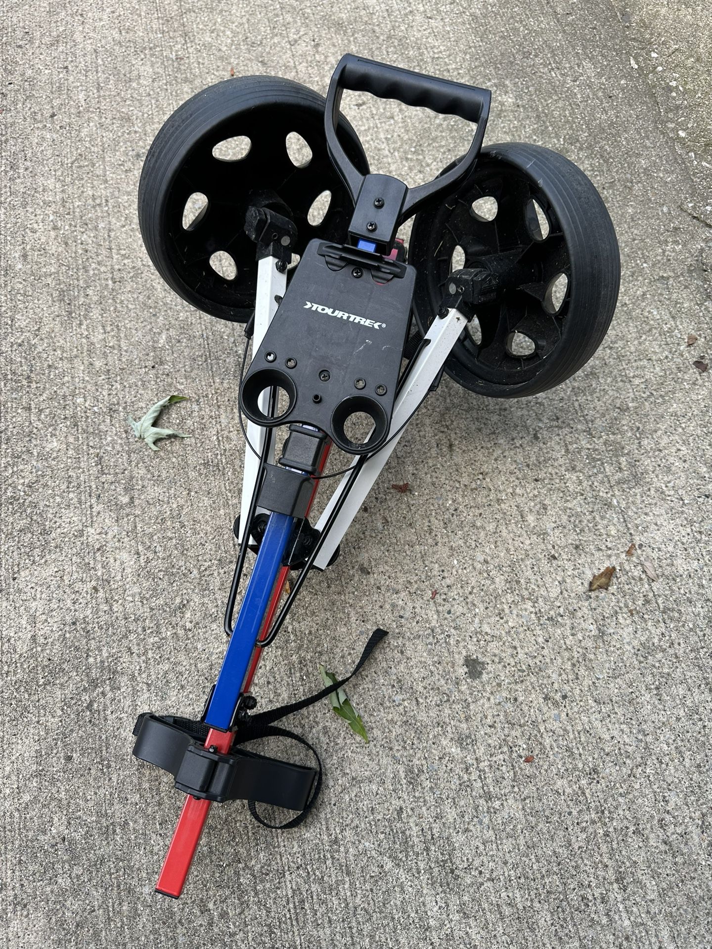 Foldable Kids Golf Pull Cart Red - photo 2