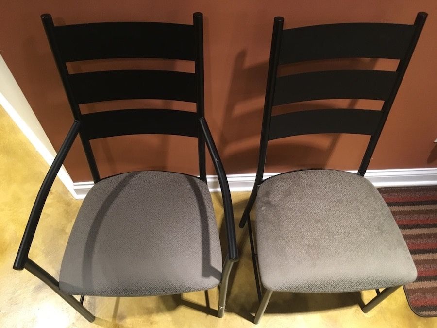 6 Dining Chairs - Amisco Brand - Sturdy Steel Frame - photo 2