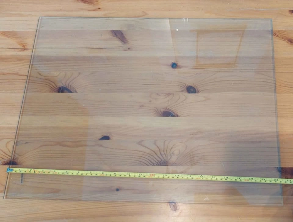 Qty2 Clear Tempered Glass Shelves 22.5x17" - photo 2