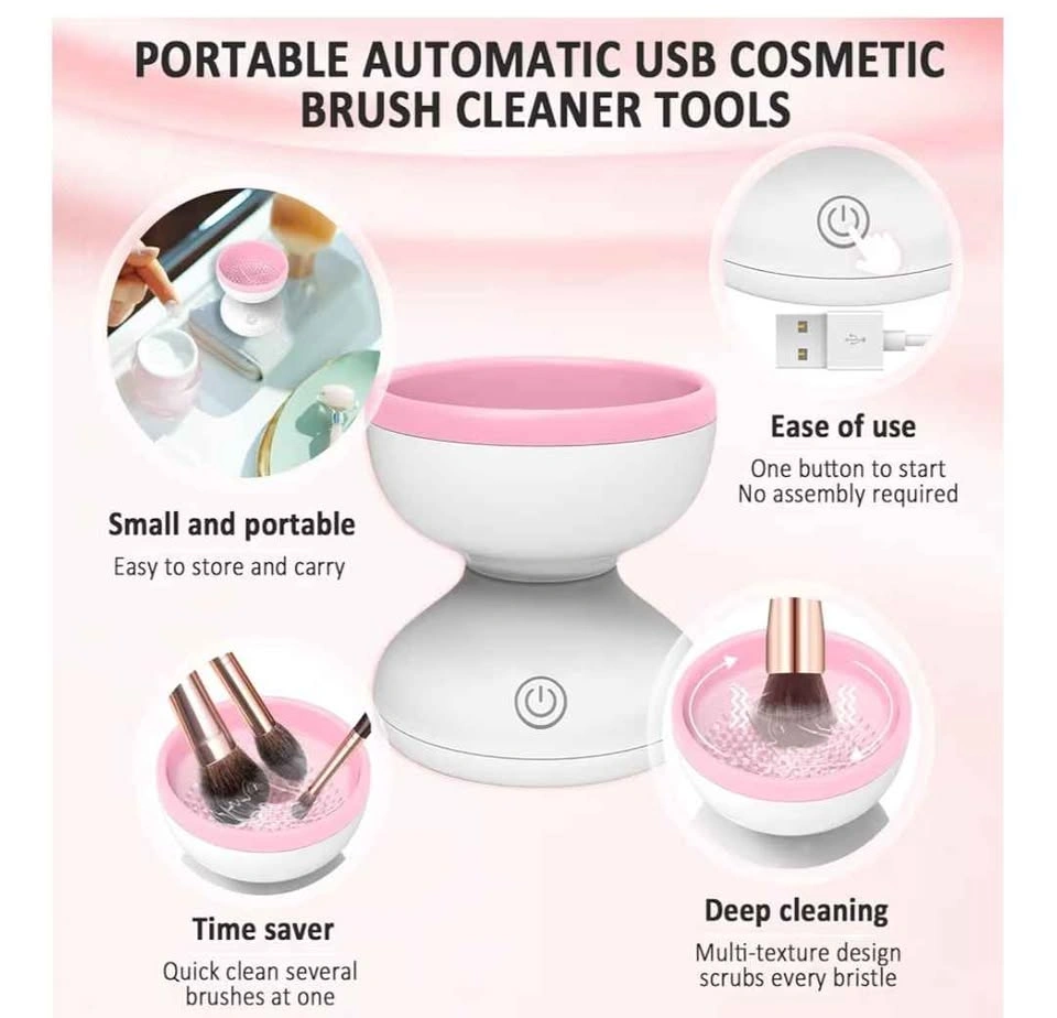 Electric Makeup Brush Cleaner Machine (Brand New in Box) Pink - photo 2
