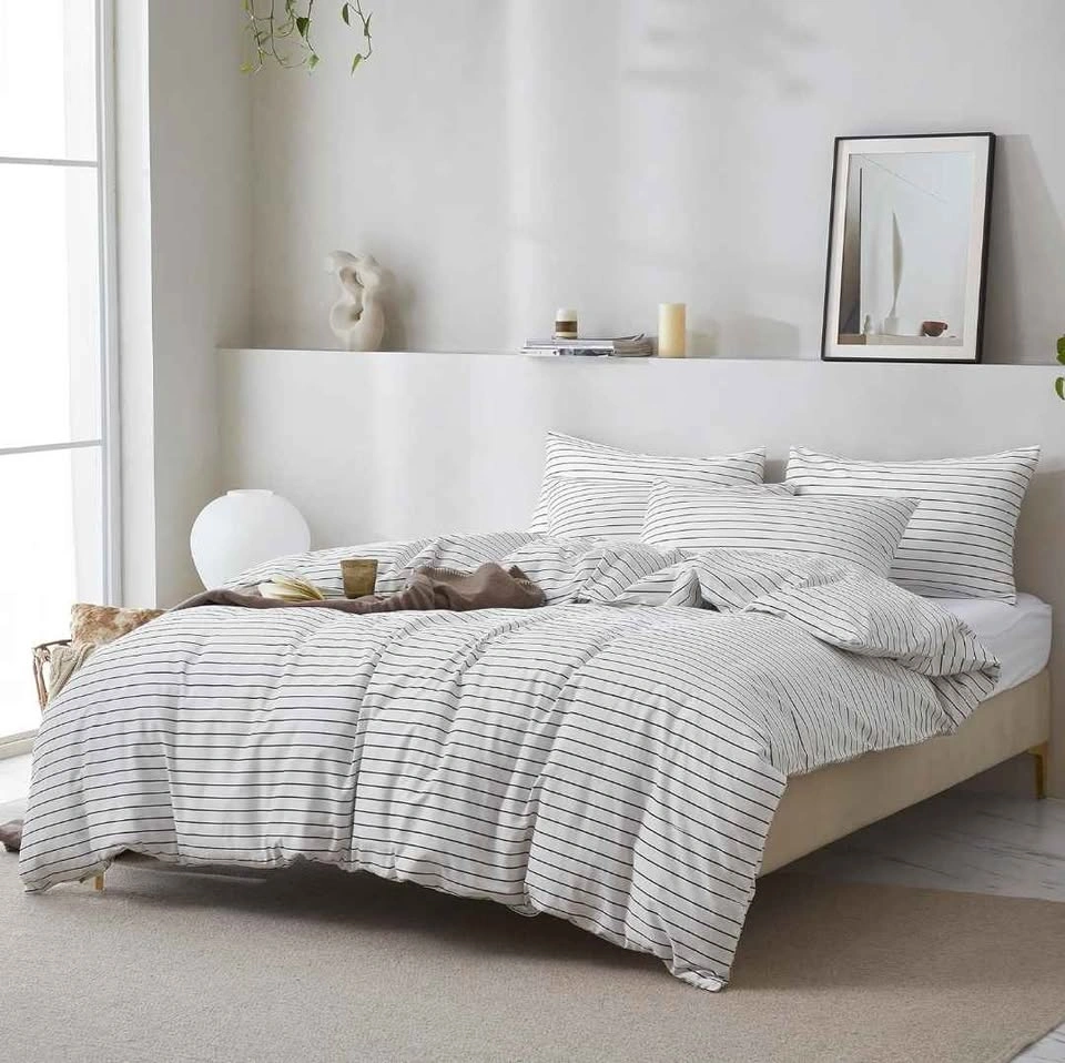 Full size Jellymone 100% Cotton 3 piece Duvet Cover set 80x90 in - photo 2