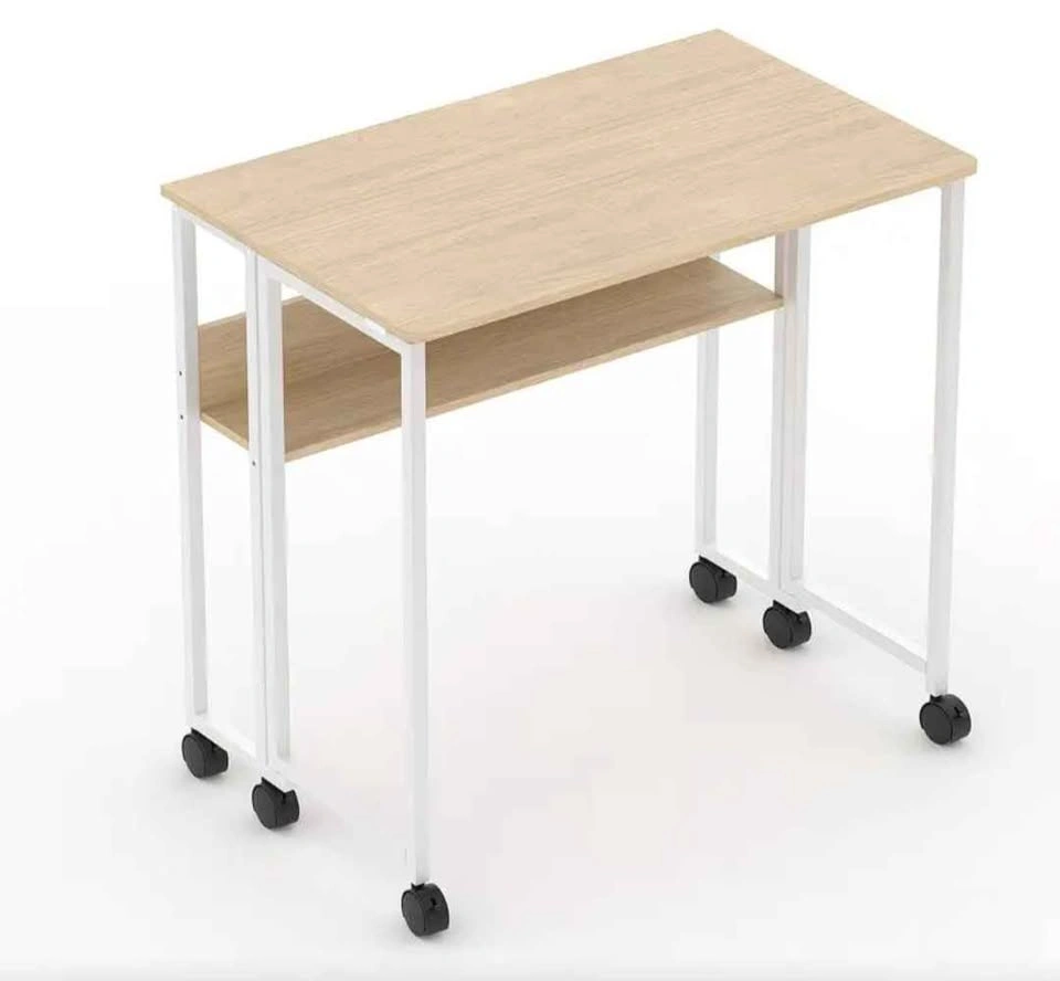 *NEW* Foldable Desk Oak Wood / Metal - photo 2