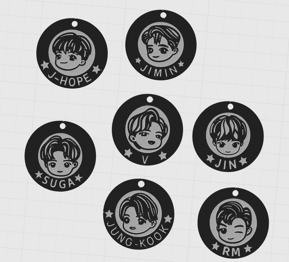 3D Print Bangtan BTS Kpop - photo 2