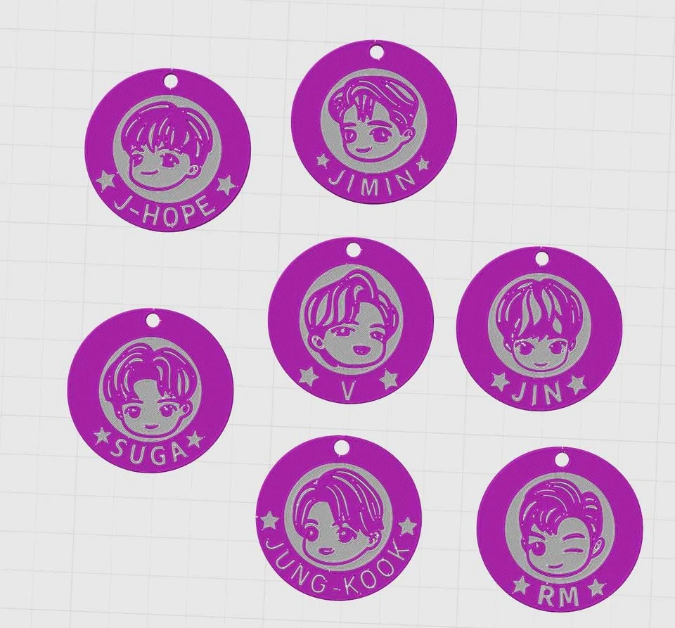 3D Print Bangtan BTS Kpop - photo 4