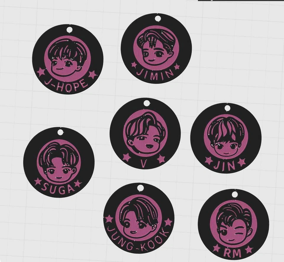 3D Print Bangtan BTS Kpop - photo 5