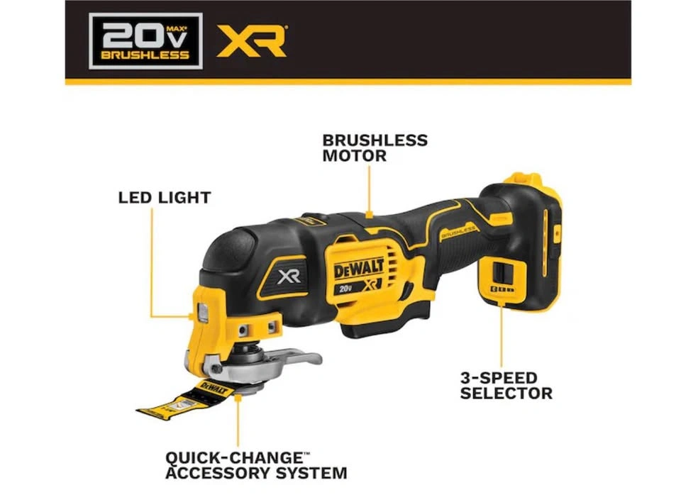 DEWALT XR 20V Oscillating Multi-Tool Kit w/ Batteries & Charger - photo 3