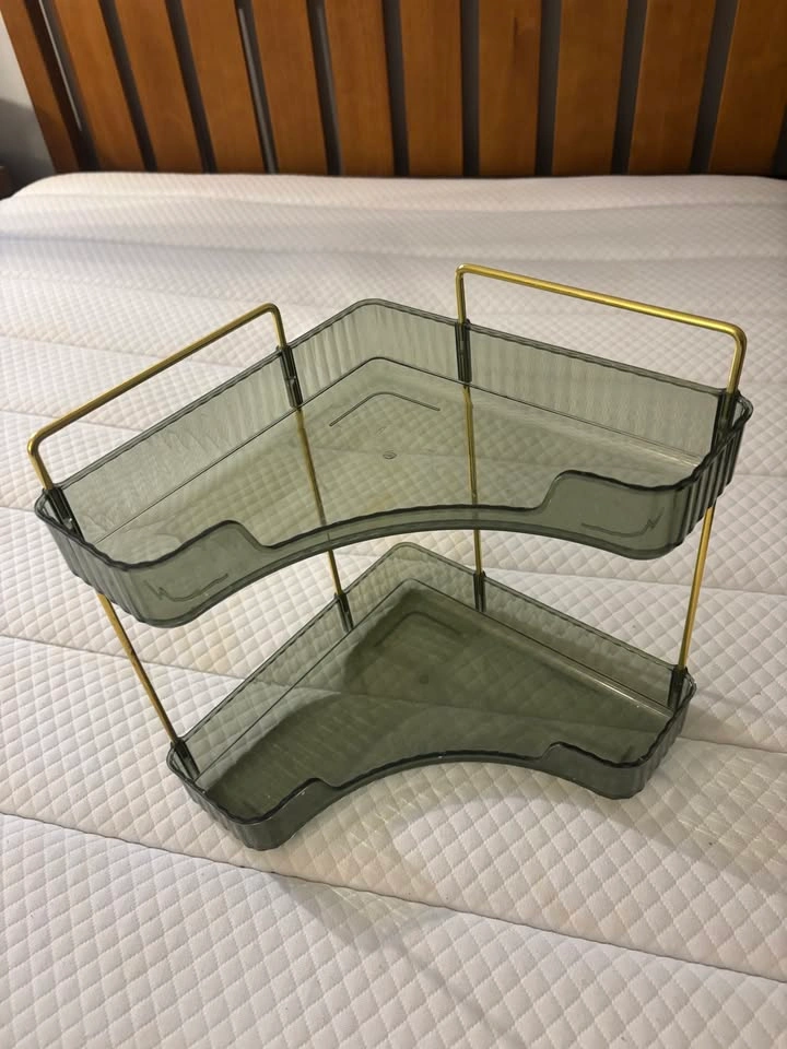 Corner Bathroom Counter Organizer - Green - photo 2