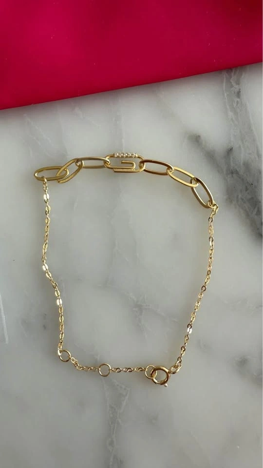 Adina Eden Gold Paperclip Bracelet - photo 2