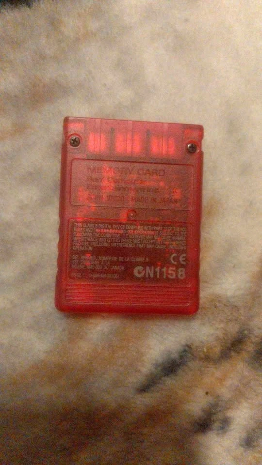 Sony PS2 8MB Red Memory Card