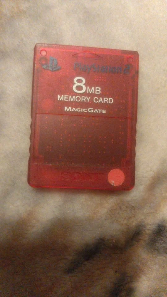 Sony PS2 8MB Red Memory Card - photo 2