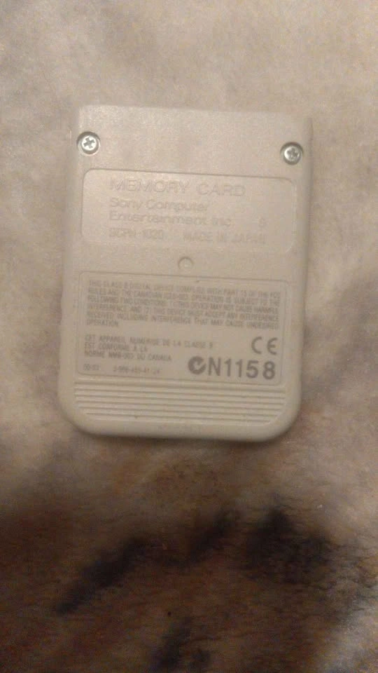 Sony PlayStation 1 Memory Card SCPH-1020 PS1 - photo 2