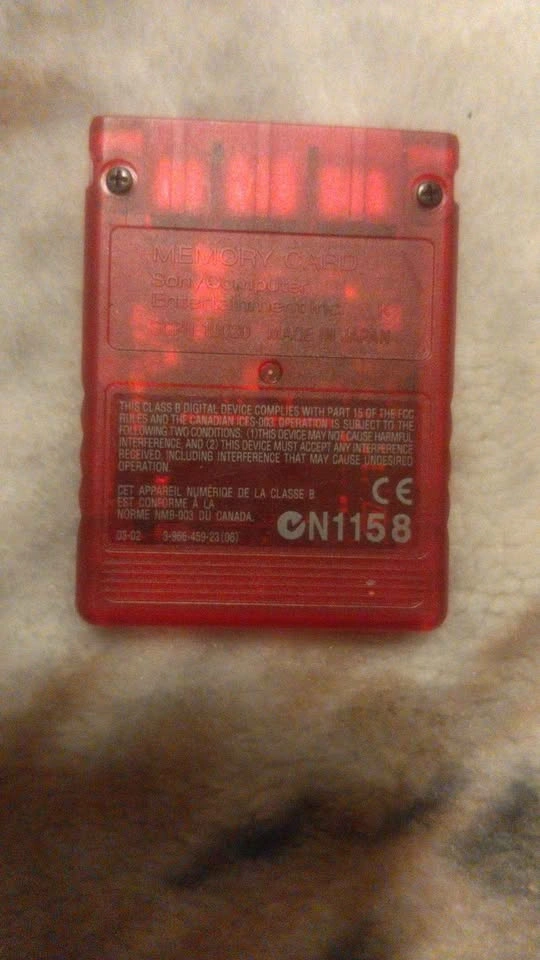 PlayStation 8MB Memory Card - photo 2
