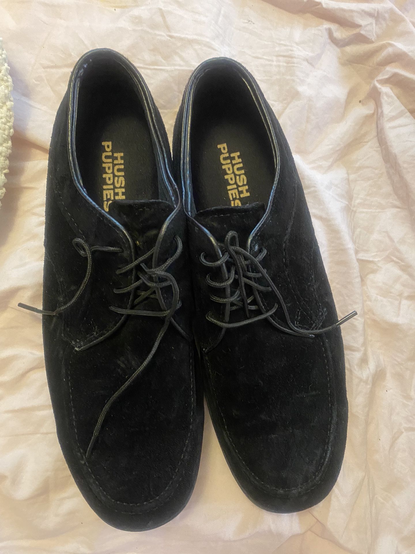 Men Black Hush Puppies Shoes Size 8 D Oxford