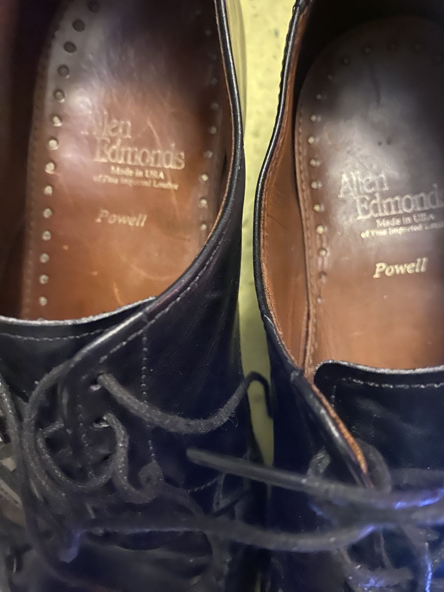 Allen Edmonds Powell Black Leather Oxford Shoes Size 8.5 - photo 4