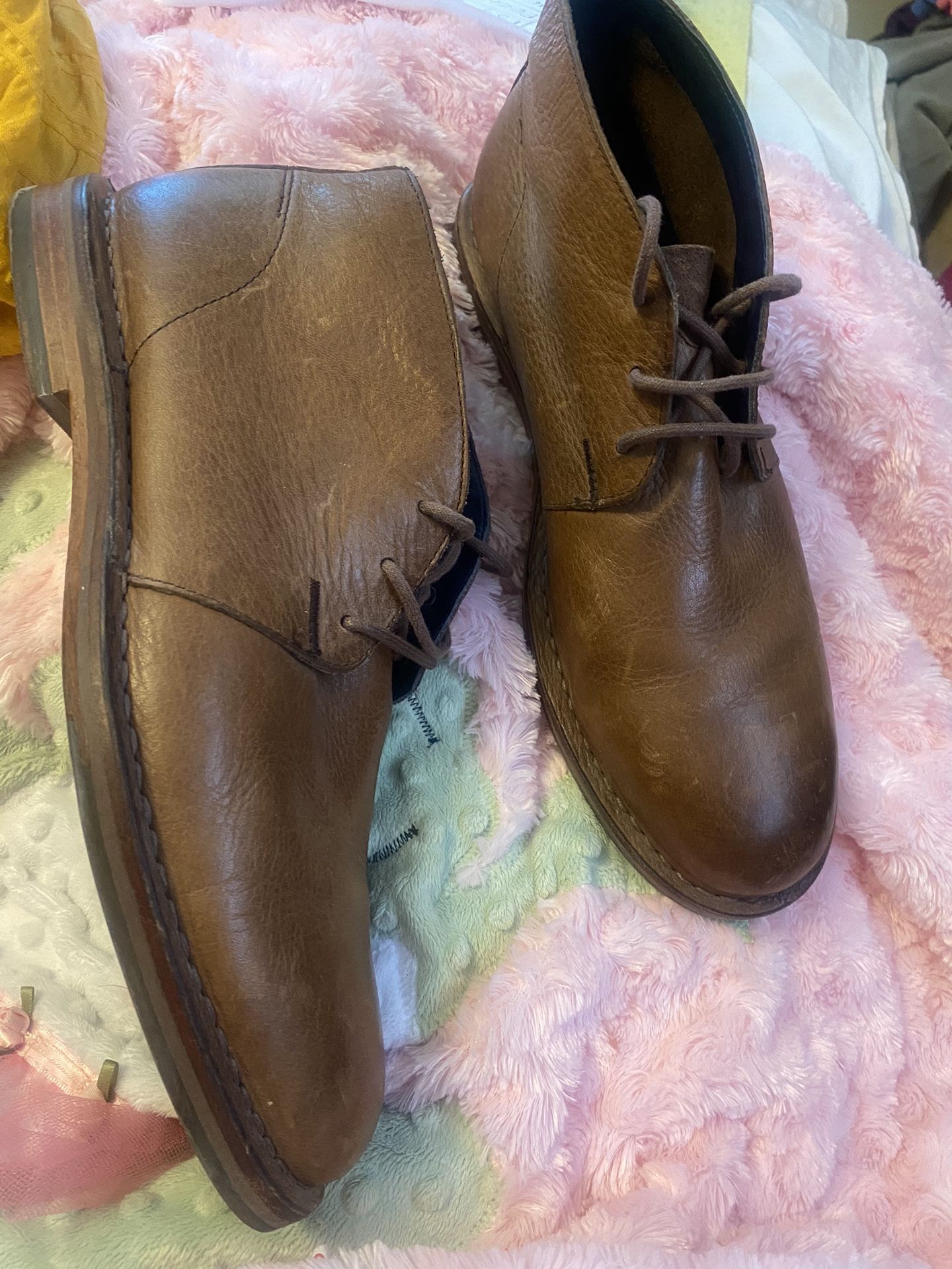 Men Cole Haan Brown Leather Oxford Sz 9.5 M