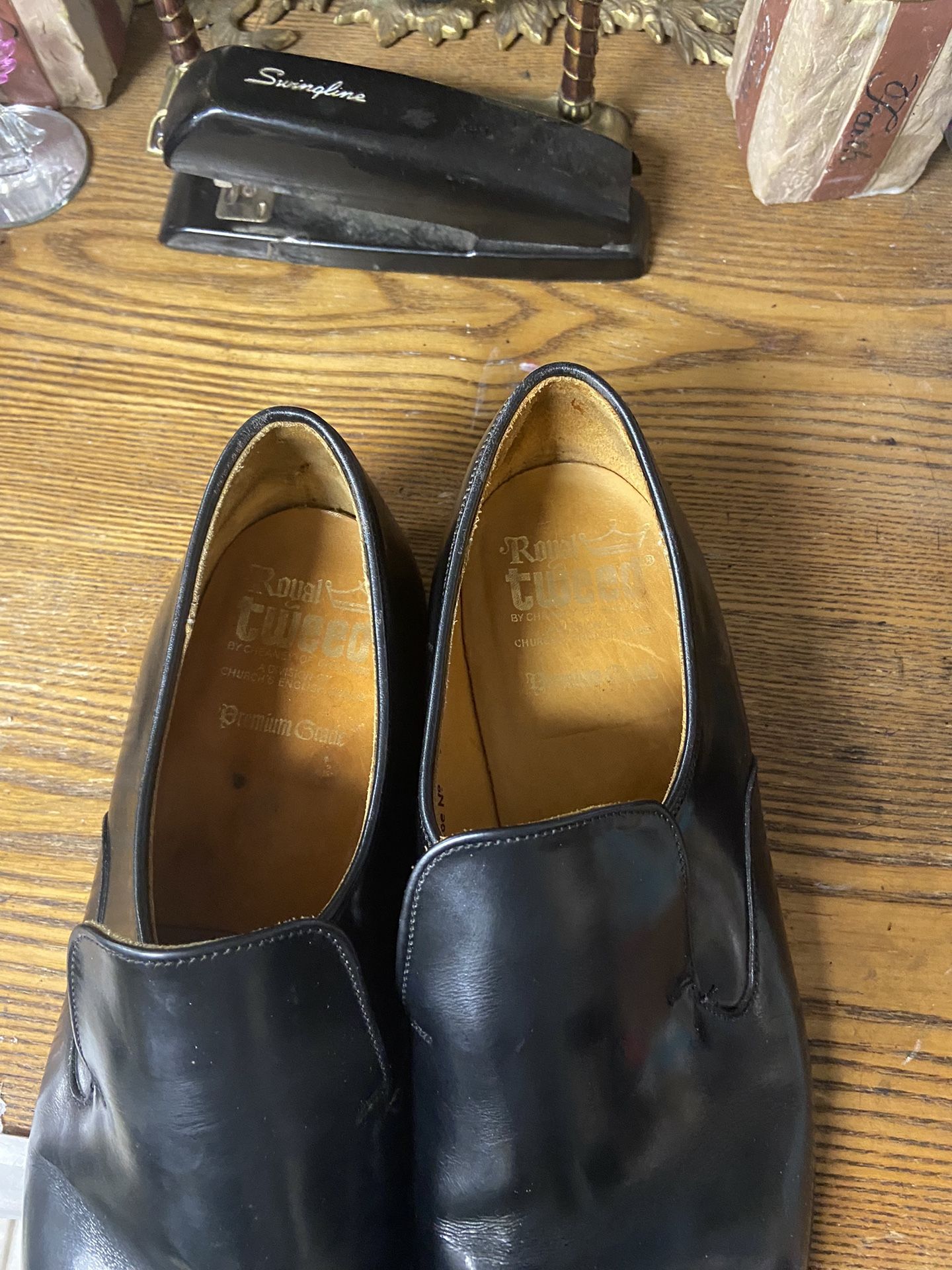 Men’s Royal Tweed Church’s Shoes Black Loafers Size 11 D - photo 5