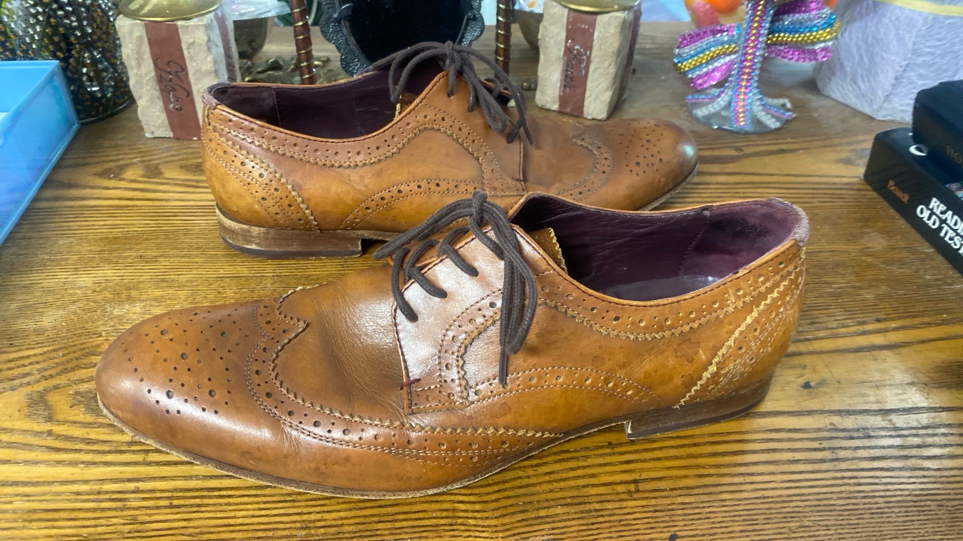 Men’s Ted Baker Shoes Brown Leather Brogue - photo 3