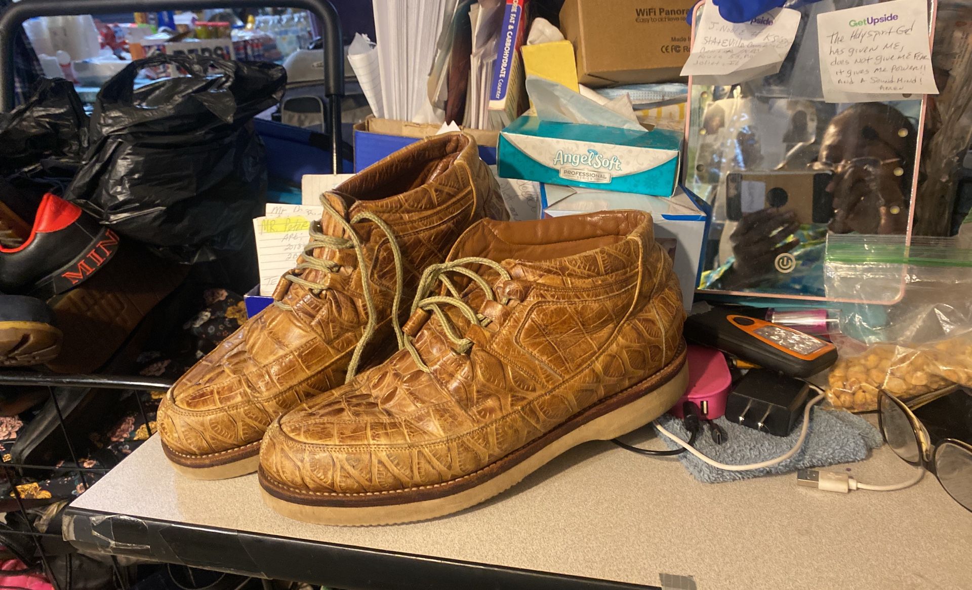 Men's Bilbo Comfort Shoes Tan Ankle Boots Sz 8.5