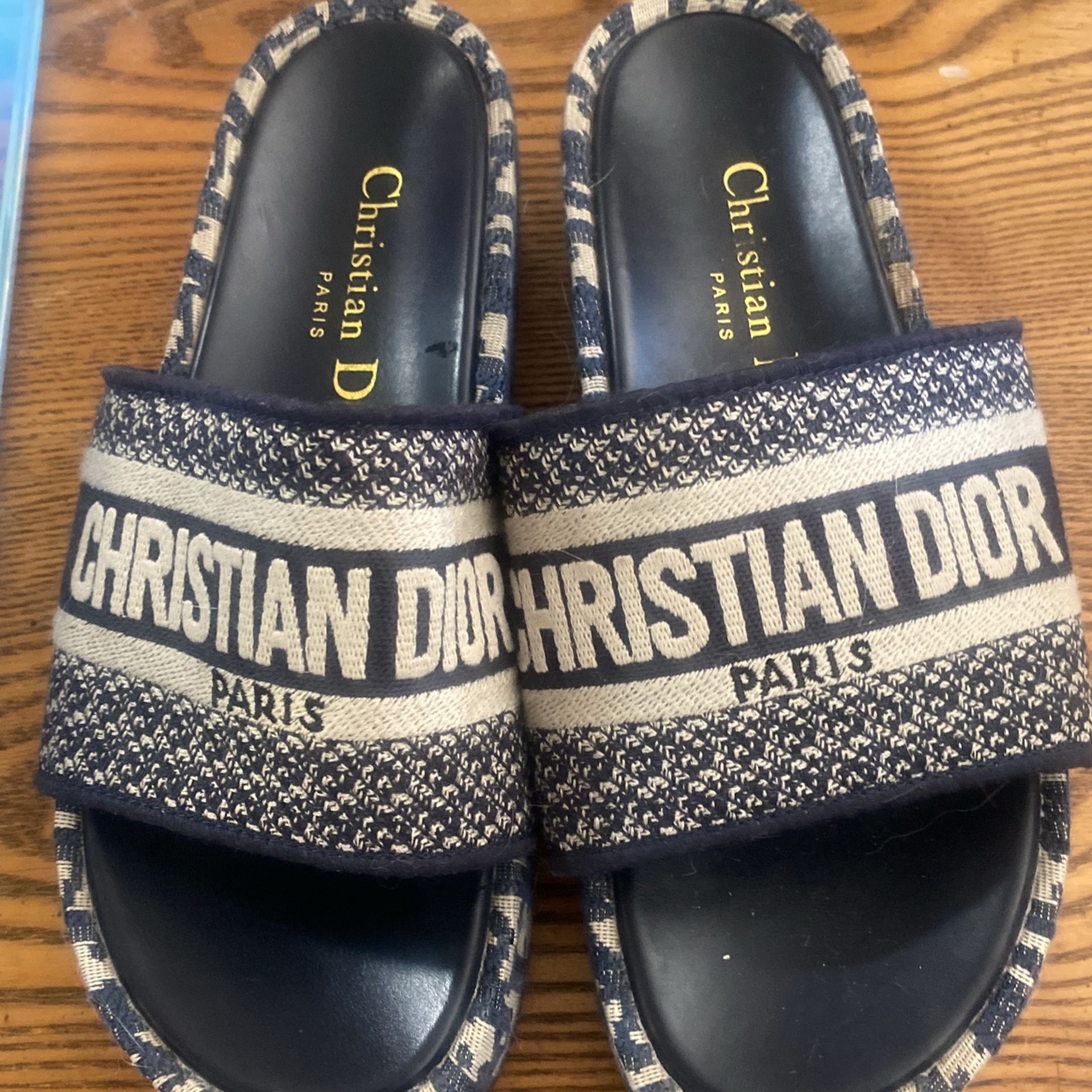 Christian Dior Slip In Sandals Shoes Size 8 - photo 2