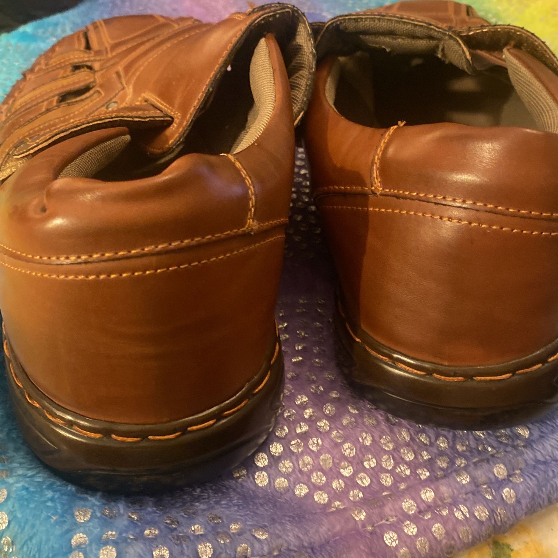 Men Stacy Adams Brown Leather Sandals Shoes With Straps Size 12 - photo 3