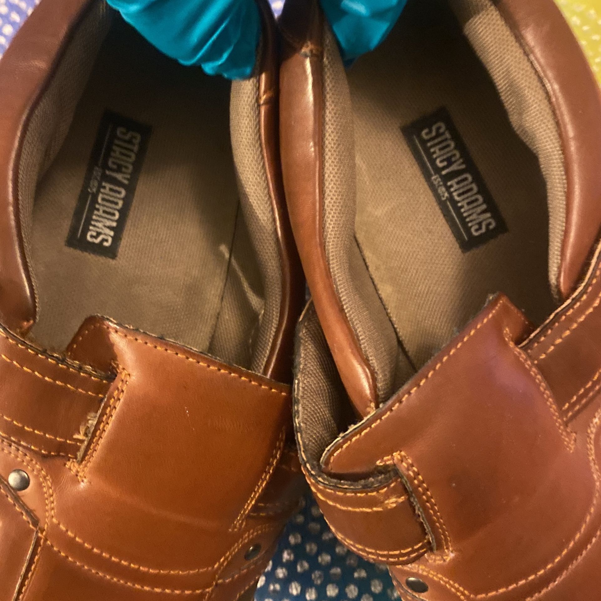 Men Stacy Adams Brown Leather Sandals Shoes With Straps Size 12 - photo 5