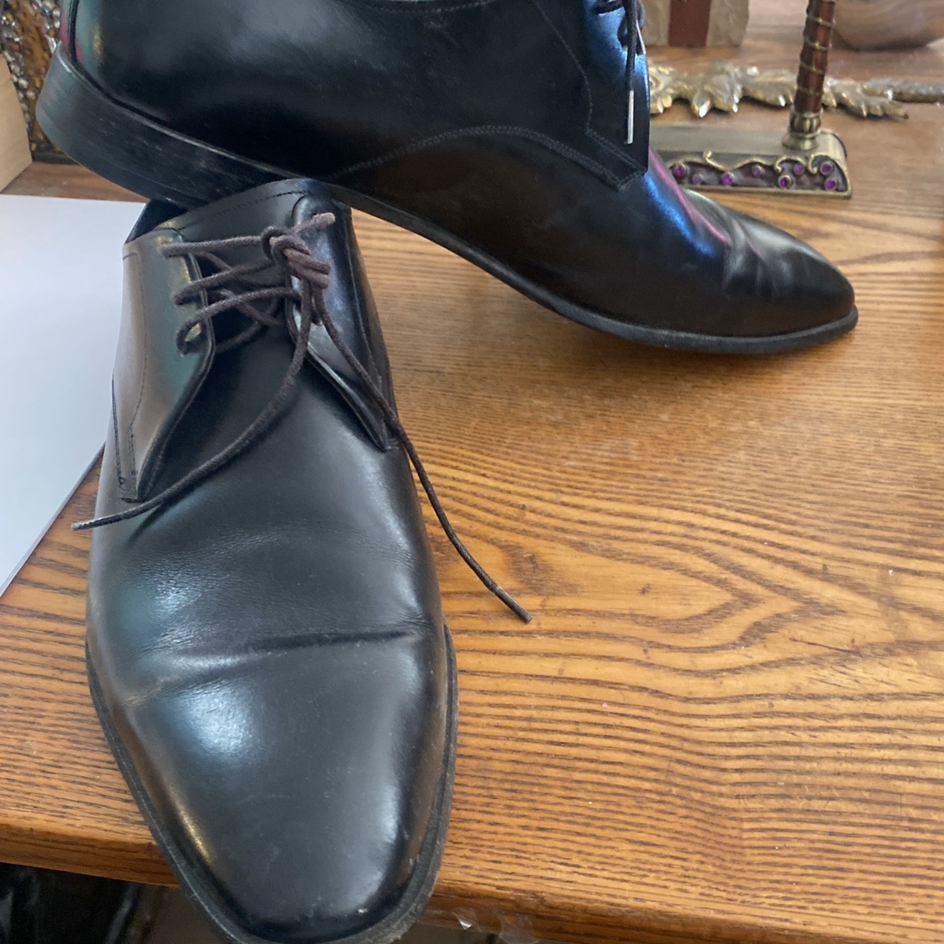 Men Bally Cambrils Black Leather Oxford Sz 7 D - photo 2
