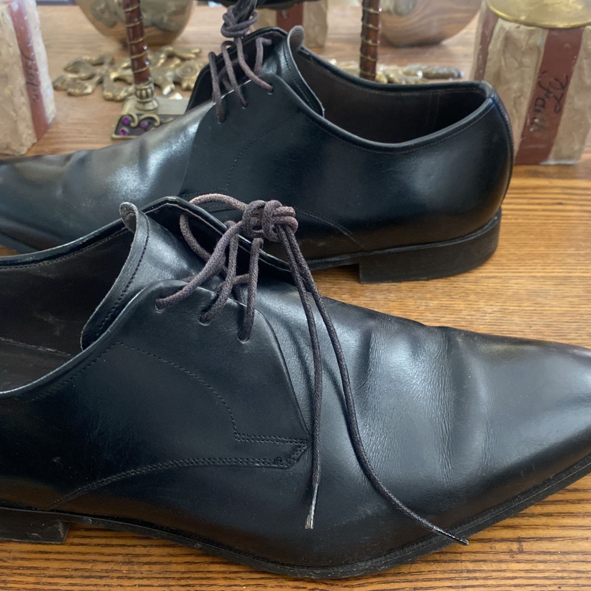 Men Bally Cambrils Black Leather Oxford Sz 7 D - photo 4